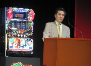 『緑ドン~_キラメキ!炎のオーロラ伝説~』プレス発表会、モンテローザ吉川氏挨拶