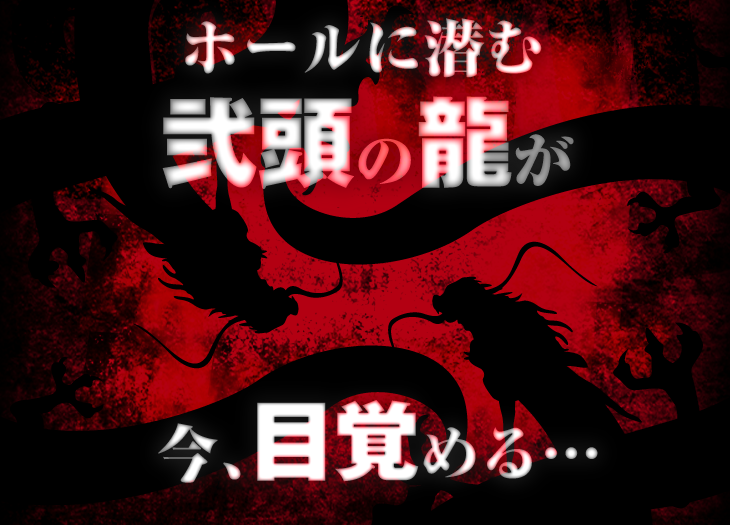 双龍 ホールに潜む弐頭の龍が 今、目覚める。