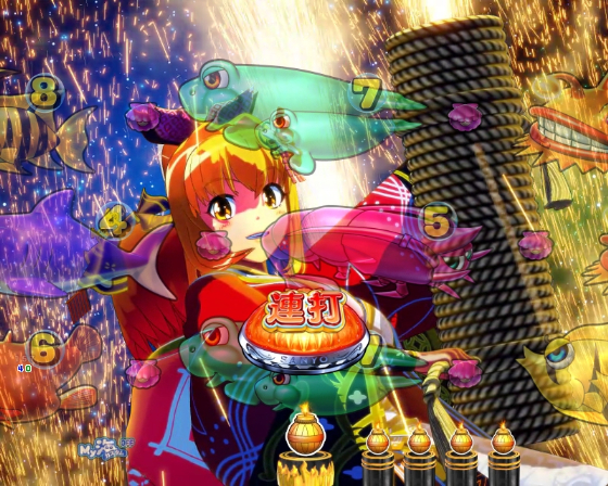 PA海物語 極JAPAN Withナギナミの手筒花火リーチの画像