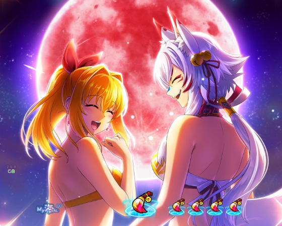 PA海物語 極JAPAN Withナギナミの赤満月リーチの画像