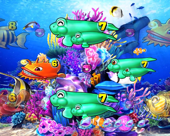 PA海物語 極JAPAN Withナギナミの珊瑚礁リーチの画像